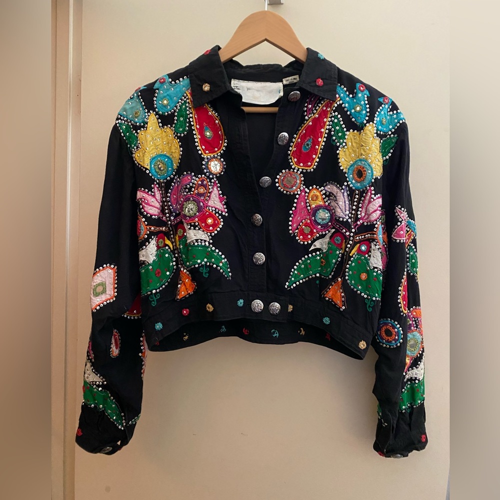 VTG OTHER Destination Embroidered cropped bolero jacket size S - Picture 13 of 16